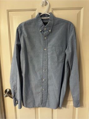 J. Crew Men's Slim Light Blue Button-Down Oxford Shirt
